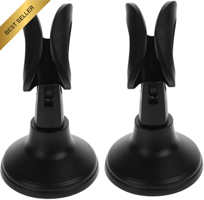 2Pcs Microphone Stand Mic Stands Metal Microphone Rack Mic Holder for Desk Micro