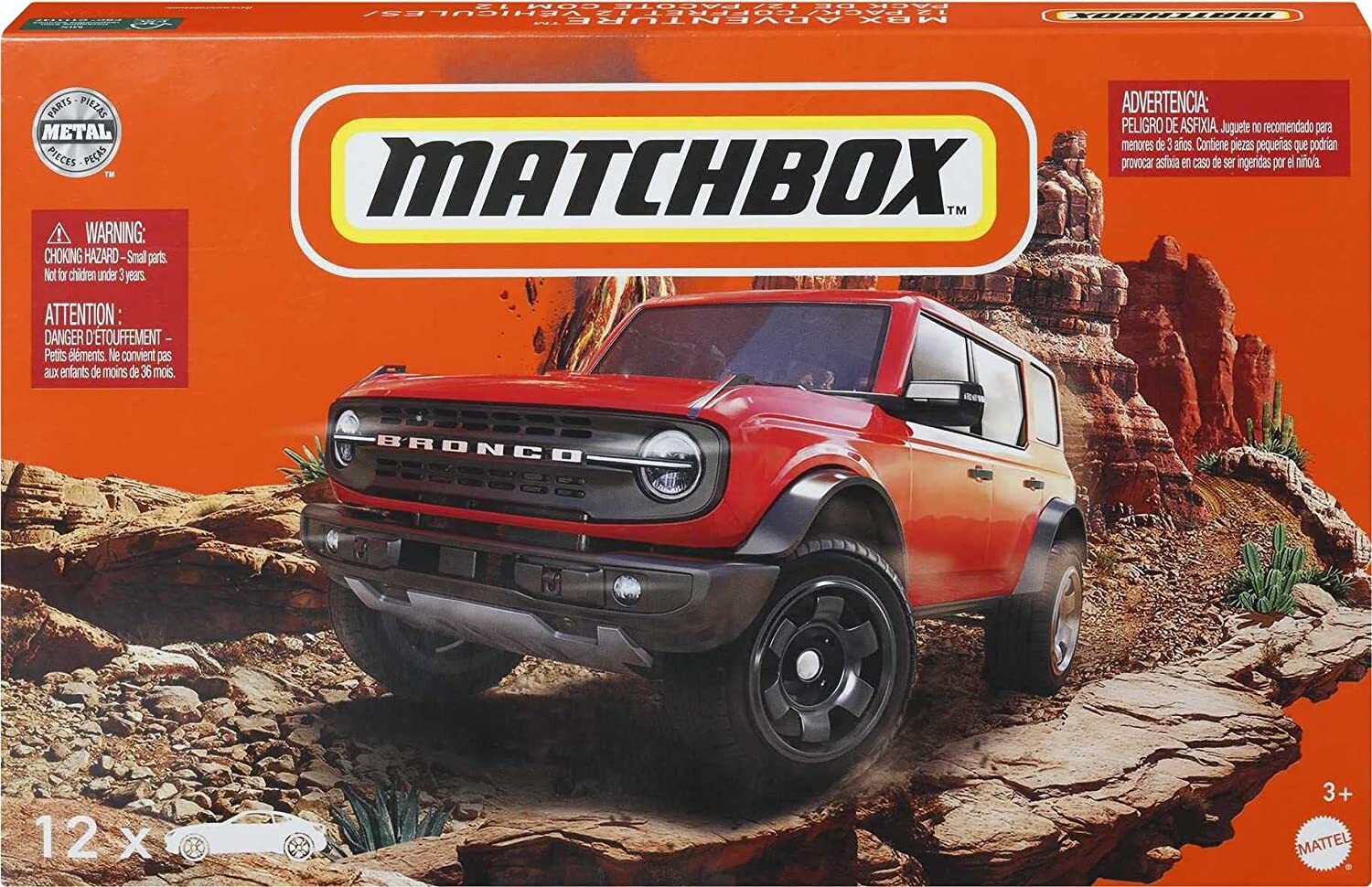 Matchbox MBX Adventure 2022 12 Pack 1/64 Diecast Model Cars
