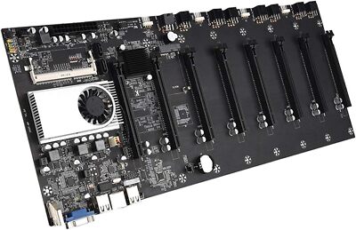 BTC-T37 GPU Mining Rig Machine Motherboard With CPU support 8 GPU PCIE slots USA