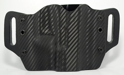 Black Carbon Fiber OWB Kydex Holster For HK, Kel-Tec, Kahr, Kimber
