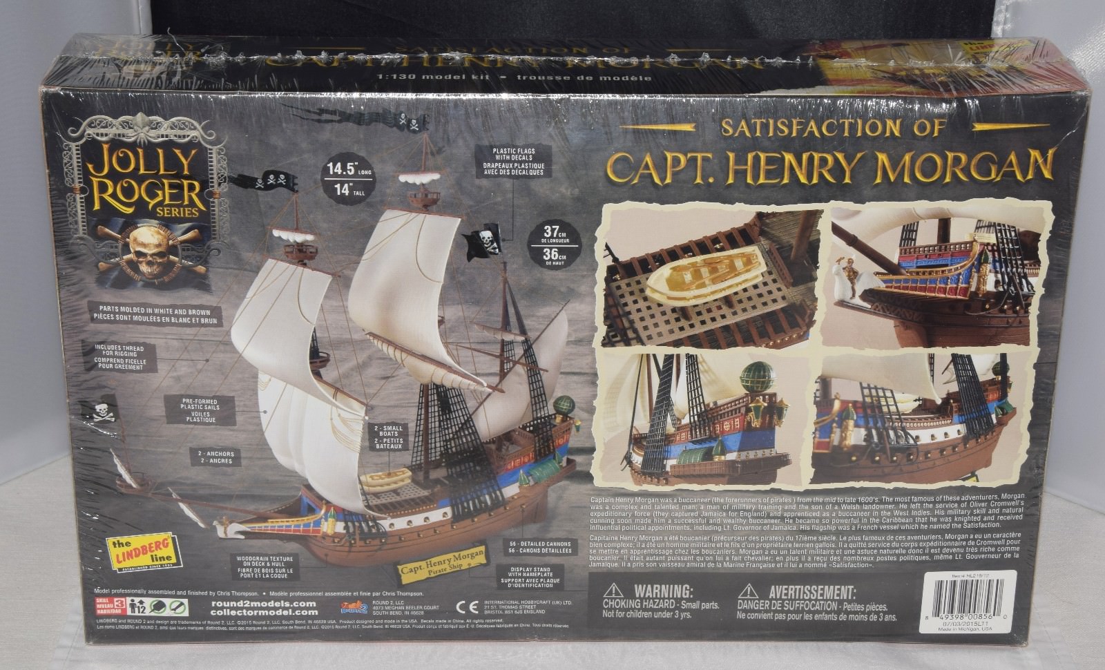 Lindberg Satisfaction of Captain Henry Morgan Jolly Roger Series Kit HL219/12