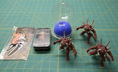 Lot of Blizzard Blizzcon Diablo Items -Keychain, Mints, Stress Ball, Figure