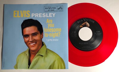 Elvis Presley / Are You Lonesome To-night & I Gotta Know / Red 45 w PS / Mint