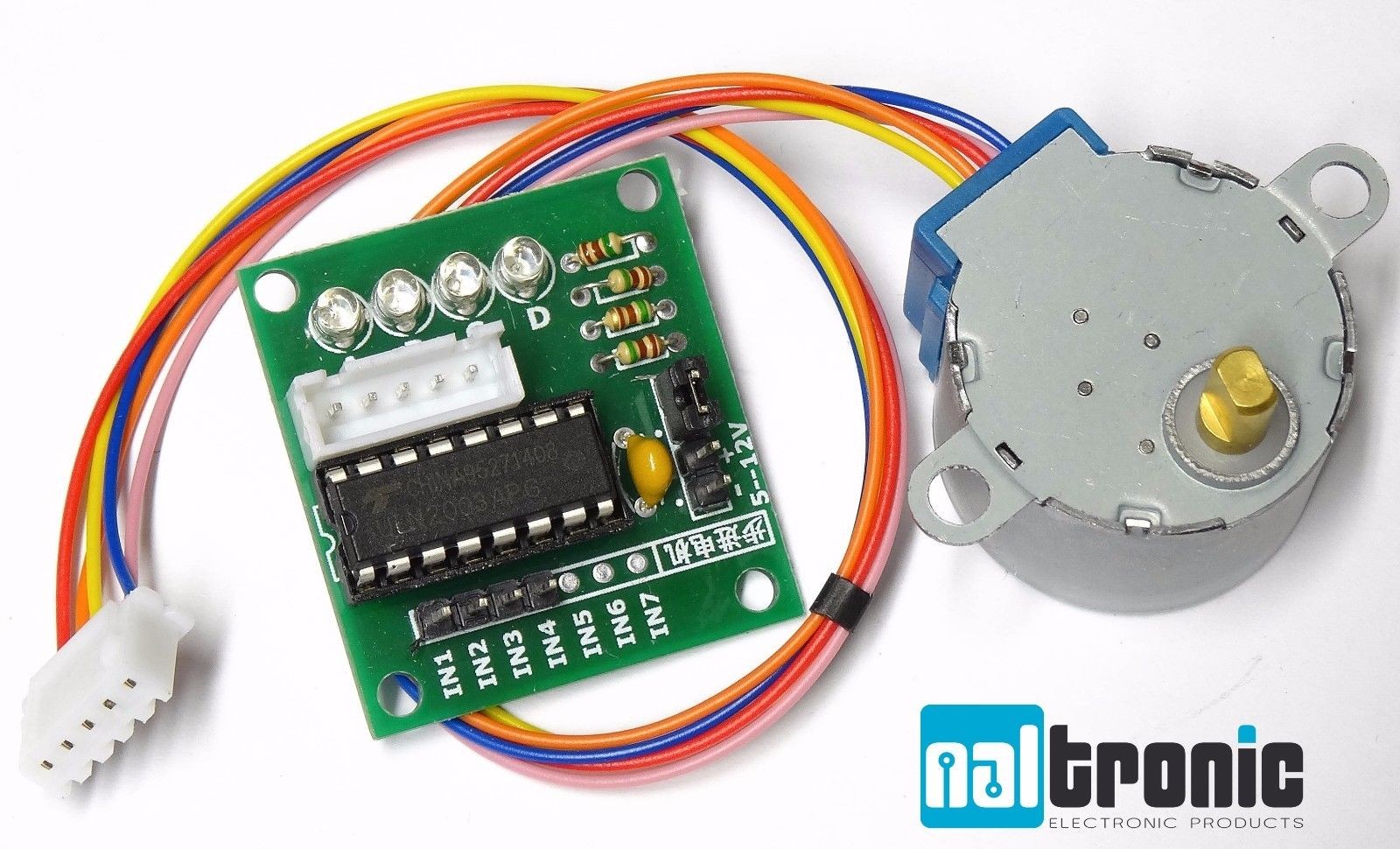 28BYJ-48 5V 4 Phasen Schrittmotor ULN2003 Treiberplatine für Arduino 217