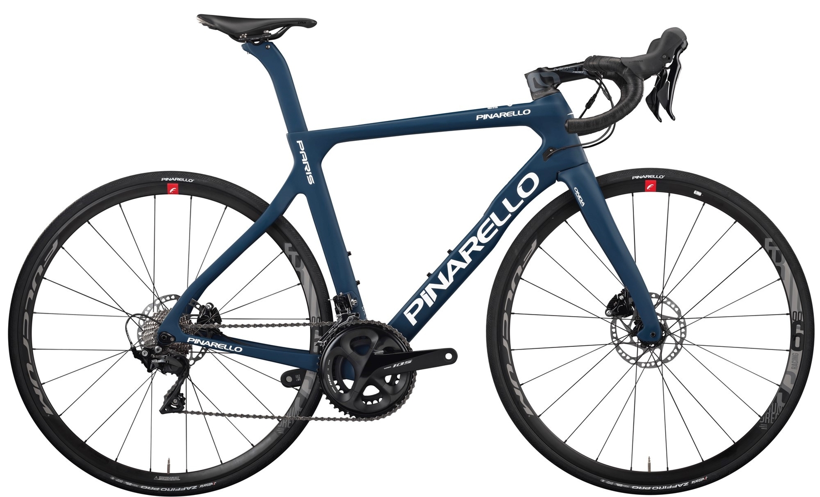 2021 Pinarello Paris 105 Disc Road Bike 56cm Carbon Blue Steel