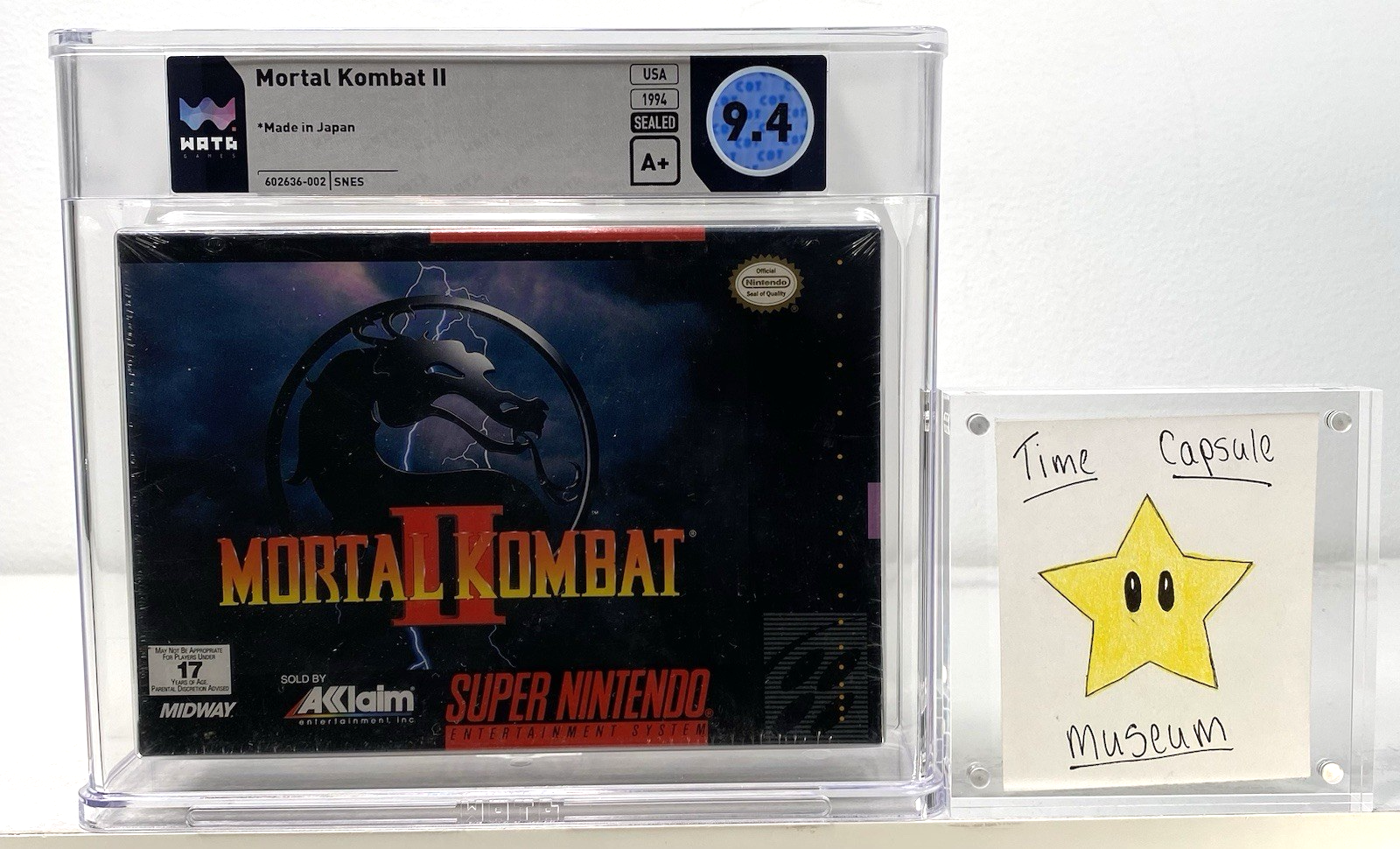 ネット　９，９ｍ×２，７ｍ Mortal Kombat II 2 New Super Nintendo SNES 1992 Factory