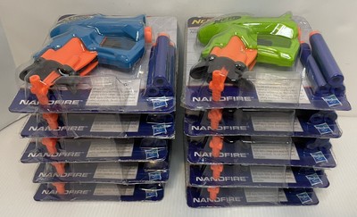 Hasbro Nerf N-Strike Nanofire Elite Mini Hand Soft Foam Dart Blasters Lot Of 2