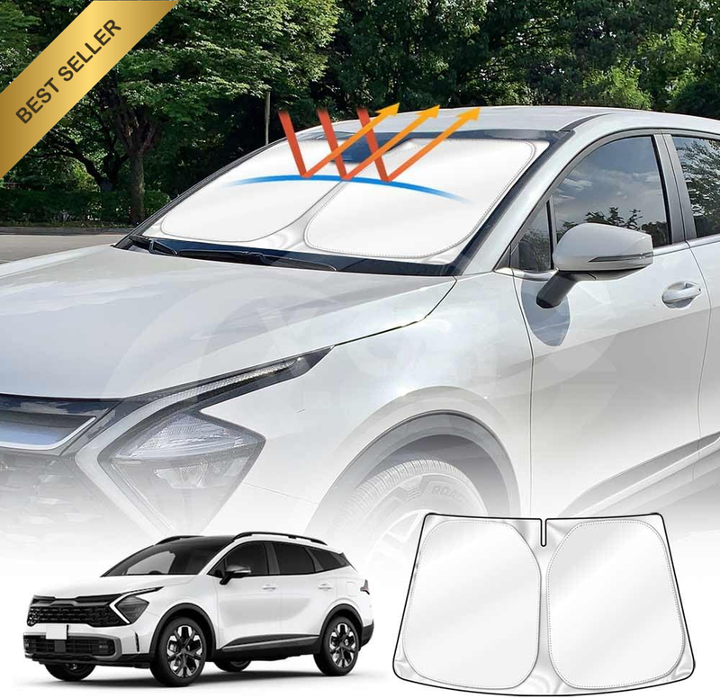 Windscreen Sun Shade Compatible with Kia Sportage 2021-Onwards Wind Shield Wind