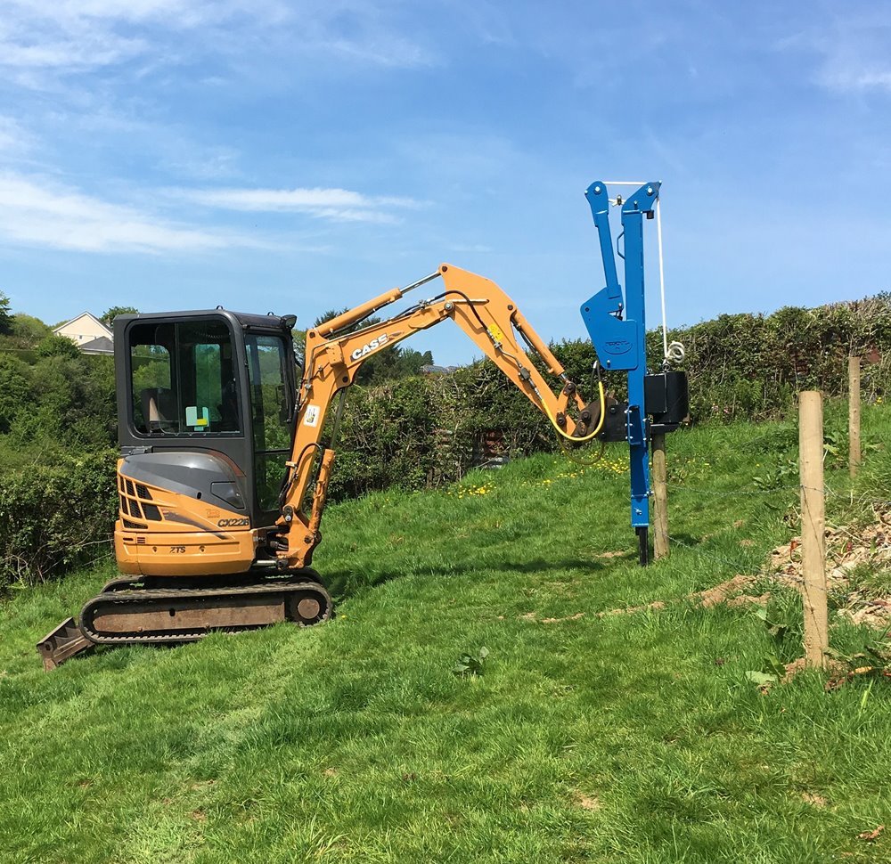 Case CX22B (ZERO SWING) Excavator & And Post Driver in Liskeard