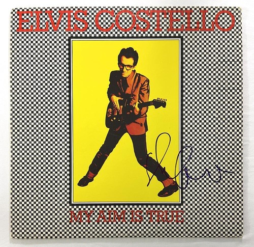 Elvis Costello Signed Autograph Album Vinyl Record - My Aim