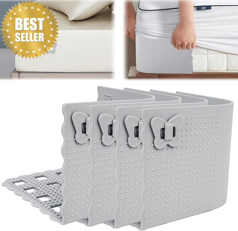 4 Pack Bed Sheet Holder with Lock, Sheet Corner Holders, Keeping Sheets Tight Al