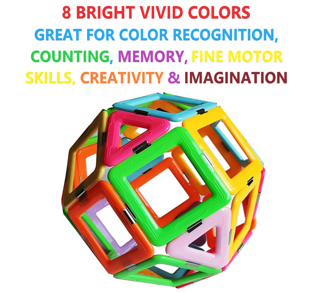 Magnet Blocks 40Pc Toys For Boys Kid Children 3 4 5 6 7 8 9 10 Years Old Age New