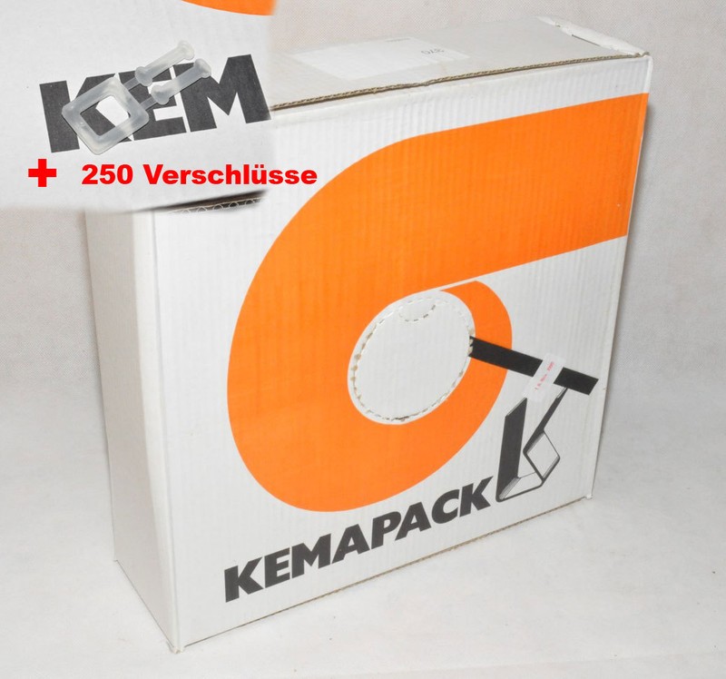 1000m Umreifungsband Pp 15mm Breite // Verpackungsband + VerschlusshÃ¼Lsen 