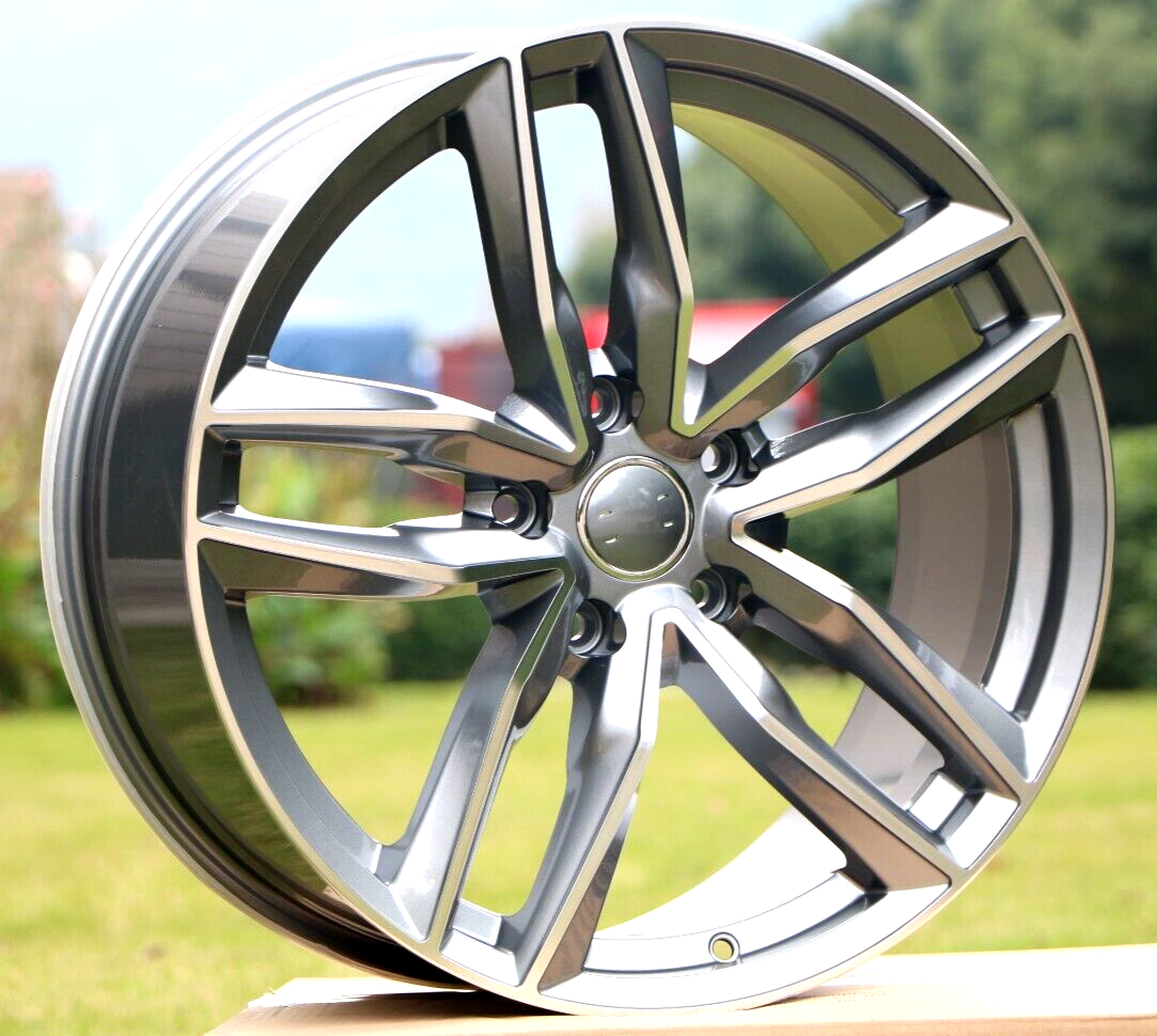 17" S LINE  STYLE GUNMETAL RIMS WHEELS FIT AUDI A3 A4 S3 S4 Q3 Q5