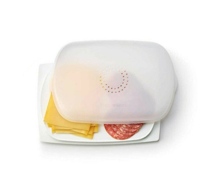 NEW Tupperware CheeSmart Low Rectangular Storage Container Vented White New