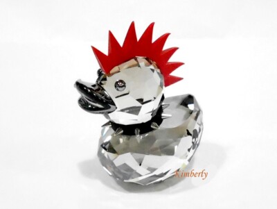 Swarovski Punk Duck Red Hair Edgy Nose Piercing Tattoo Crystal NEW 1096735