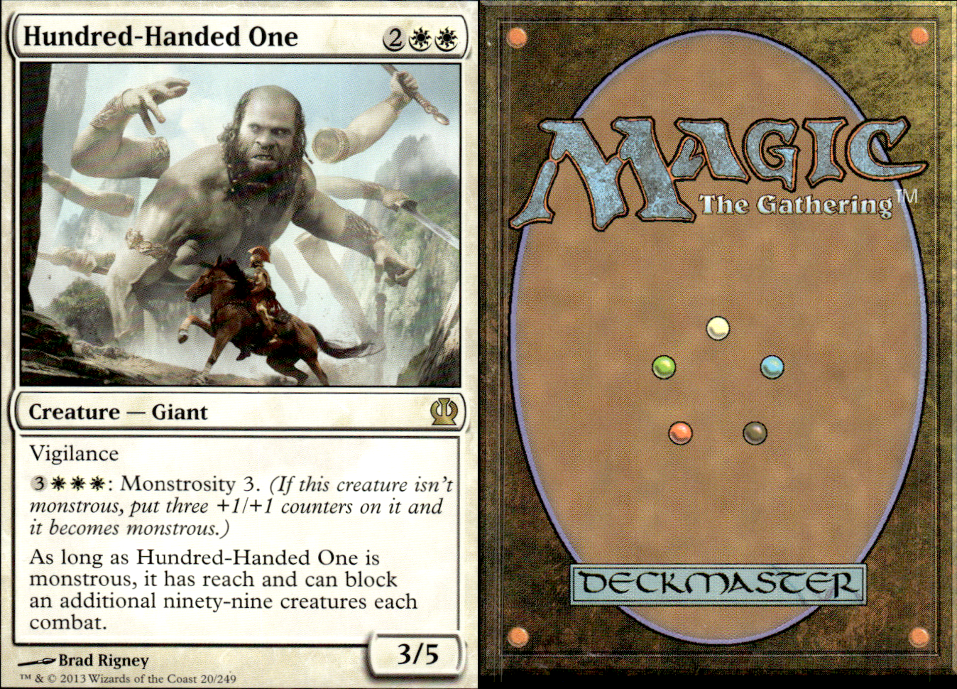 Hundred-Handed One 2x FOIL THS MTG Theros Rare MINT white Hundred-Handed One 2x FOIL THS MTG Theros Rare MINT white