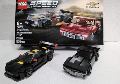 LEGO 76903 Speed Champions Chevrolet Corvette C8.R Race Car and 1968 Chevrolet C