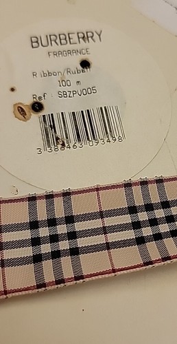 Rare HTF Burberry Plaid NOVA Check Ribbon 1", By The Yard, D