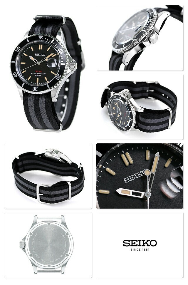 Pre-owned Seiko Szev014  Shop Limited Model Black Analog Quartz Watch