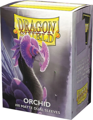 ATM15041 Arcane Tinmen Dragon Shields: (100) Matte Dual - Orchid