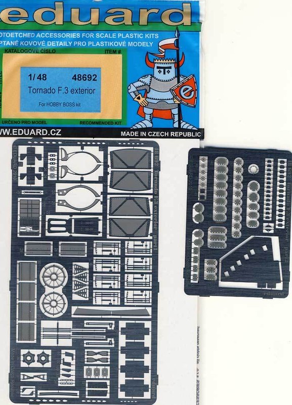 Eduard 48692 Tornade F.3 ExtÃ©Rieur PiÃ¨Ces Detail-Set 1:48 ModÃ¨Le Hobbyboss