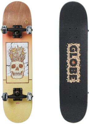 Globe Celestial Growth Mini  Kinder Skateboard 6-9j  7'' park Rollbrett braun