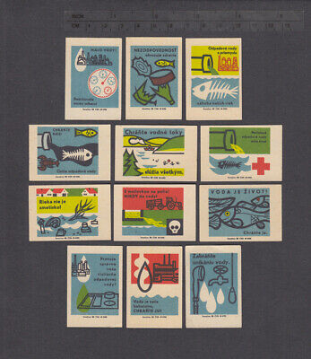 Series of Old Czechoslovakian /Slovakian/ Matchbox Labels from 1966 /1379-1390/