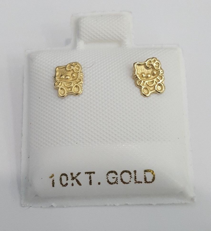 Clearance Baby Kids Hello Kitty Sanrio Stud Earrings 10K
