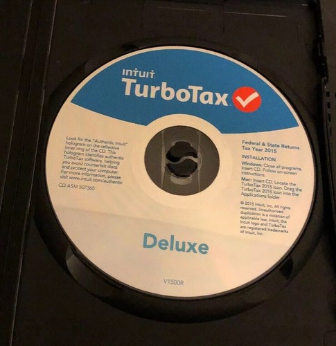 Intuit Turbo Tax 2015 Deluxe