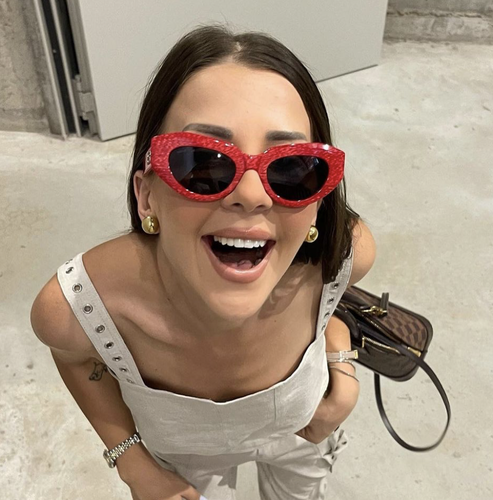 BALENCIAGA BALENCIAGA BB0236S-003 RED RED GREY SUNGLASSES