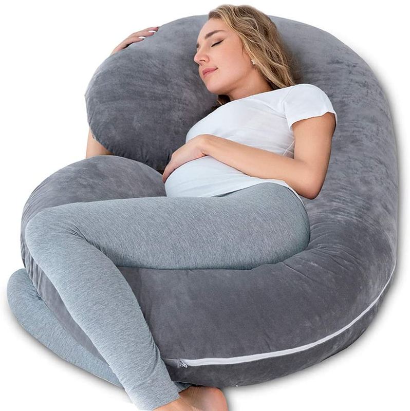 INSEN Pregnancy Pillows, C Shaped Pillows for Sleeping Support, Maternity Body P