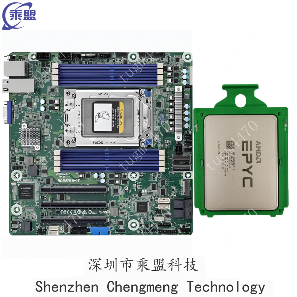 Asrock ROMED8U-2T+AMD EPYC 7282  16 cores 32 threads 2.8GHz combination