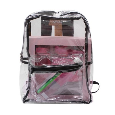 PVC Transparent Backpack Waterproof Backpack Summer Clear Jelly Bag Students CY