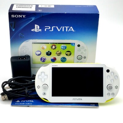 Nintendo Switch PS Vita Lime Green/White. Wifi PCH-2000 PlayStation Vita Wi-Fi model lime green/white PCH-2000ZA13