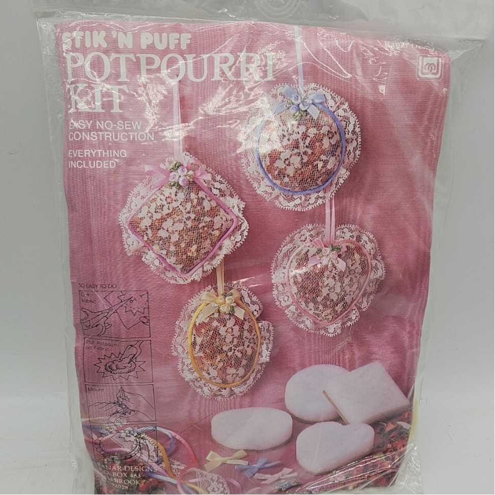 Stik 'n Puff Lace Potpourri Kit By Banar Designs Easy No Sew Construction Make 8