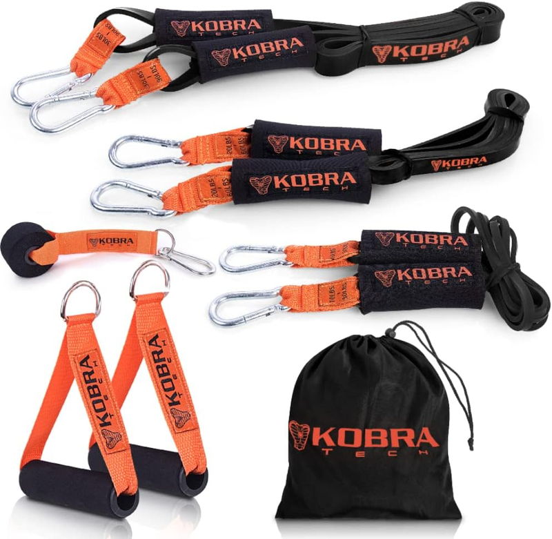 Set| Durable Exercise Bands With Bar & Handles| Wo