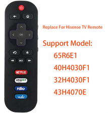 Replace Remote Control for Hisense Smart TV 65R6E1,40H4030F1 ,32H4030F1