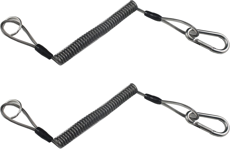 Camping Fishing Pliers Lanyard Coiled Tether Retractable