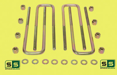 12.5'' U-BOLTS AND HARDWARE FITS 88-00 CHEVY C2500/C3500 2WD 8 LUG
