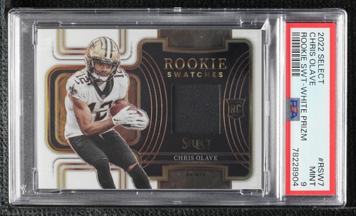 2022 Panini Select Chris Olave Club Level Zebra Die Cut