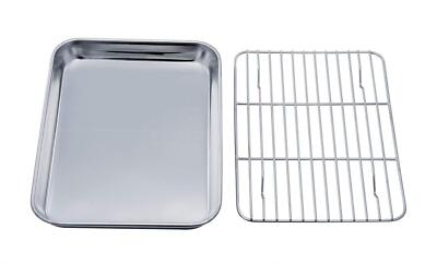 Oven Tray And Rack Set Stainless Steel Toaster Pan Broiler 7