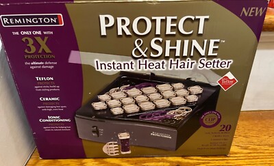 Remington Instant Heat Protect And Shine Triple Hair Setter H-2020i 20 Rollers N