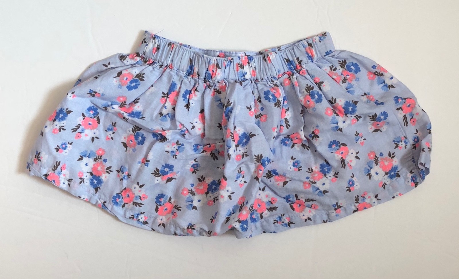 CARTERS SKIRT GIRL PURPLE PINK FLORAL COTTON BLEND 18 MONTHS SLIGHT USE SBK13