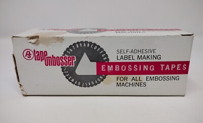 Vintage Ps Perry Sherwood Tape Embosser Label Tape 10 Rolls Gold 1/2'' 