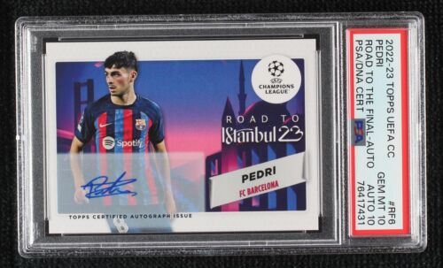 Pedri 2023-24 Topps Merlin UEFA MYSTIC NIGHTS INSERT Card Pedri 2023-24 Topps Merlin UEFA MYSTIC NIGHTS INSERT Card