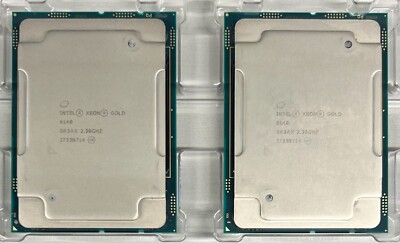 LOT OF 2x SR3AX INTEL XEON GOLD 6140 2.30GHZ 18-CORE 24.75MB 140W CPU PROCESSOR