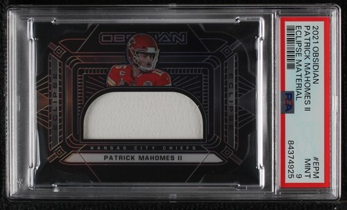 Patrick Mahomes II [Purple] #DM-PMS Prices | 2024 Panini  2024 Panini Obsidian Solar Swatches Patrick Mahomes II SS-PMS Purple /49 BGS 9.5 main image 1