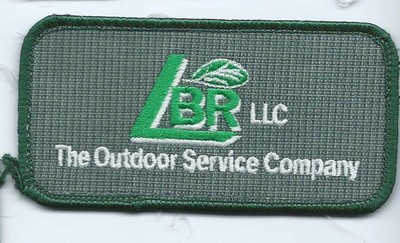 LBR LLC The outdoor service co Tulsa OK employee patch 1-7/8X3-7/8 #143