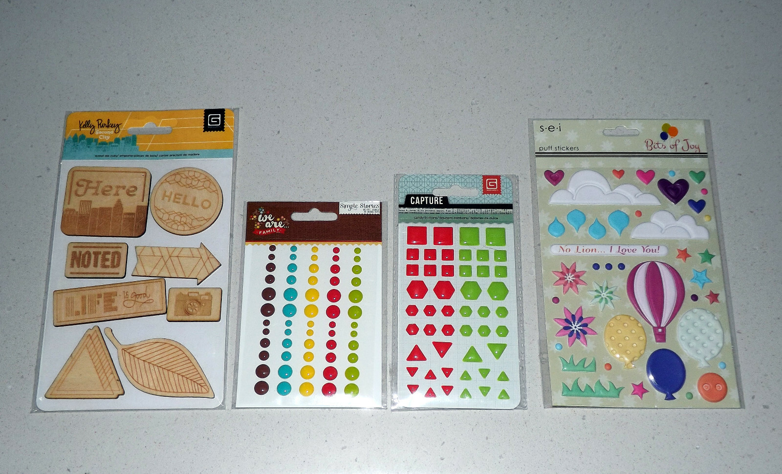 Sticekr & Embellishment Lot - Basic Grey, Simple Stories, SEI, K & Company $25+